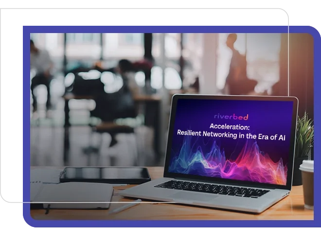 laptop on a desk with webcast title