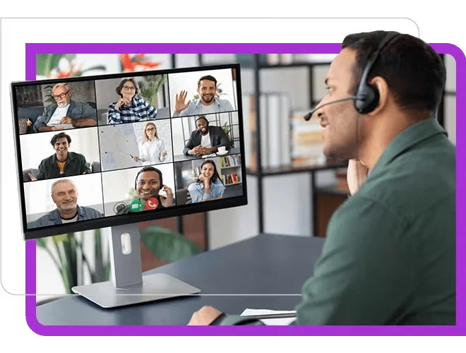 team video meeting hybrid work